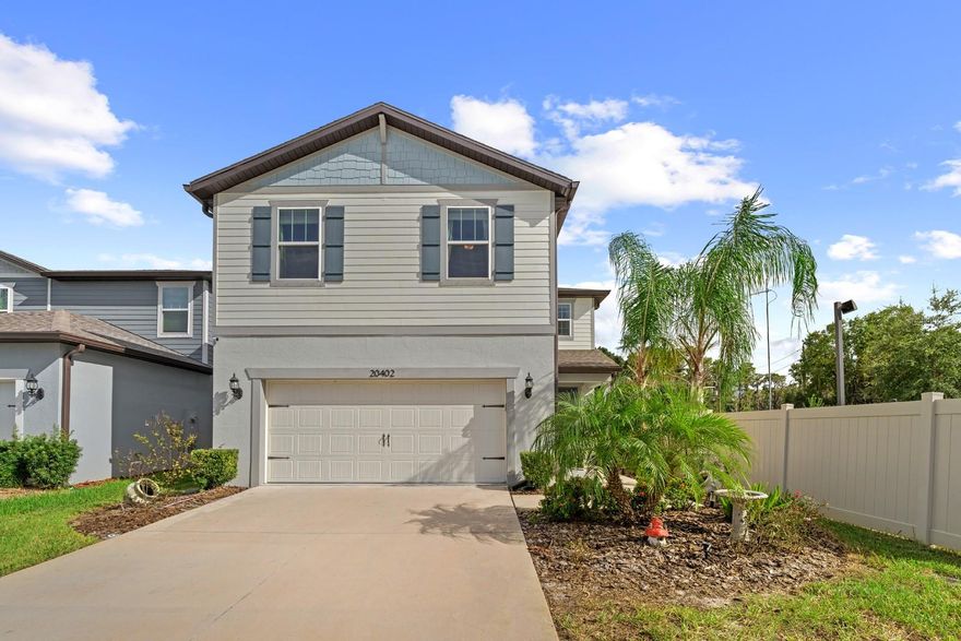 Modern Elegance in Arden Preserve – Priced to Sell!

Welcome to 20402 Monza Loop, a beautifully designed 5-bedroom, 3-bath home located in the highly sought-after Arden Preserve community in Land O’ Lakes. This spacious 2,615 sq ft residence combines sleek modern design with everyday functionality — perfect for families or those who love to entertain.

Step inside to discover an open-concept layout with high ceilings, abundant natural light, and upgraded finishes throughout. The gourmet kitchen features quartz countertops, stainless steel appliances, a large center island, and ample storage.

The expansive living area flows effortlessly to a screened lanai, opening to your private fenced backyard with a custom playground — an ideal retreat for the family and peaceful evenings outdoors.

The luxurious primary suite offers a spa-style bathroom with dual vanities, a soaking tub, and a walk-in shower, along with a large walk-in closet. Additional bedrooms provide flexible options for guests, office space, or a growing family.

Located in Arden Preserve, a gated community known for its tranquil setting, scenic ponds, and proximity to top-rated schools, shopping, dining, and major commuter routes.

This home is priced to sell and offers an incredible value in one of Land O’ Lakes’ most desirable neighborhoods.

Schedule your showing today — your dream home awaits!
