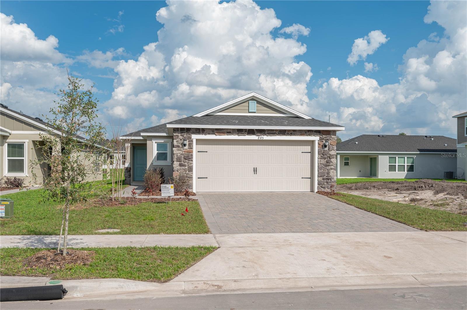 This brand new three bedroom two bath home is ready for its next family. Solid countertops, throughout tile floor and carpeted bedrooms. Constructed in 2025 this song will be energy efficient saving you on your bills. The neighborhood also features playgrounds in a community pool. Don’t hesitate and set up a showing.