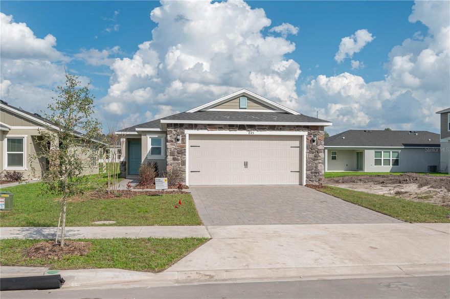 This brand new three bedroom two bath home is ready for its next family. Solid countertops, throughout tile floor and carpeted bedrooms. Constructed in 2025 this song will be energy efficient saving you on your bills. The neighborhood also features playgrounds in a community pool. Don’t hesitate and set up a showing.