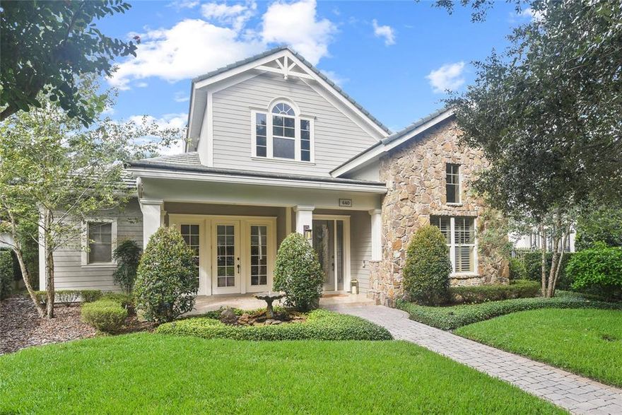 Welcome home to the highly desirable and sought-after community of Pennsylvania Place! This immaculate home boasts more than 4,000 SF with a resort inspired outdoor area and pool. A charming front porch overlooks the quaint neighborhood central park directly across the street. Upon entering, be prepared to be immediately impressed with gorgeous hardwood floors, extensively detailed trim and natural light throughout the home. Designer kitchen with white quartz countertops, blue cabinetry and gold hardware is an entertainer’s dream, equipped with stainless steel appliances, 6-burner natural gas range with griddle, separate prep sink, large walk-in pantry, center island and breakfast bar. Off the kitchen is a dinette area and the family room with French doors leading out to the covered outdoor living space and pool. A work station and butler’s pantry with wet bar, wine refrigerator and ice maker conveniently flows from the kitchen to the formal dining room. The main level owner’s retreat offers cathedral ceilings with beams, patio access through French doors, and a spacious en suite leading to a generous walk-in closet. A separate formal living room (currently used as a playroom), second downstairs guest bedroom with full bath and laundry room complete the home’s main level. The front staircase leads to a sunny loft and two bedrooms with impressive cathedral ceilings and windows and a Jack-n-Jill bath. Step outside the French doors of an upstairs bedroom to a covered and enclosed balcony overlooking the pool. Adjacent to one of the bedrooms you’ll find approximately 80 SF of under air storage space. The rear staircase leads to a large bonus room above the garage, or perfect opportunity for a private office with custom built-in filing cabinets and bookshelves. The exterior features of this home are just as thoughtfully selected as the interior: outdoor fireplace, summer kitchen, heated pool and spa, newly installed child safety fence and maintenance free landscape with exterior lighting. Pennsylvania Place, a community of only 28 homes, is wrapped in a brick wall with a private rear alley entrance. Just minutes away from the golf course and all of the shops & dining of Park Avenue! Room Feature: Linen Closet In Bath (Primary Bathroom).