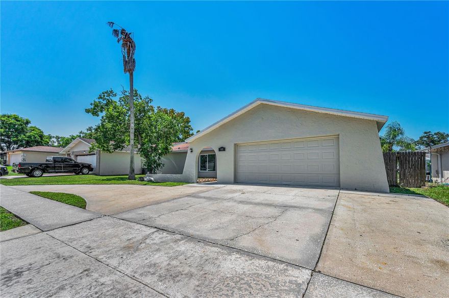 The home offers approximately 1,630 square feet of living space with four spacious bedrooms and two bathrooms. The open floor plan features a bright, updated kitchen with stainless steel appliances and granite countertops, complemented by a generous great room. The split bedroom layout provides privacy, with the primary bedroom offering a walk-in closet. 

The backyard is a private oasis, featuring a large in-ground pool surrounded by a fenced-in area, ideal for outdoor relaxation and entertainment. The home also includes an inside laundry room and a two-car garage, providing ample storage and convenience.

Located in the Timber Oaks community, this home offers a desirable location with low homeowner's association fees and no age restrictions, making it an ideal choice for a variety of households.

Please schedule your tour today before it's gone!