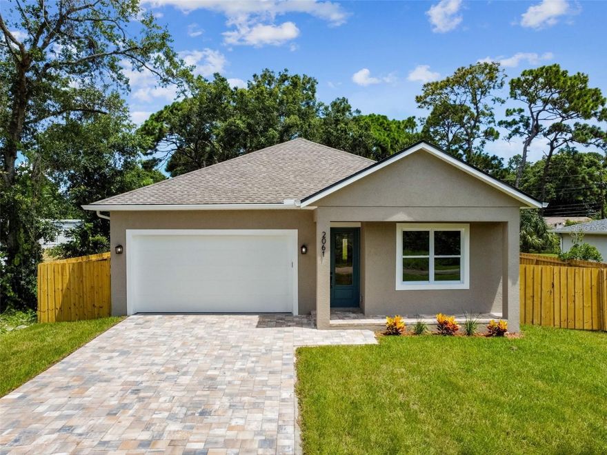 For rent: Reduced price due to the backyard. Luxurious four-bedroom, two-bathroom, 1,721-square-foot house with an attached two-car garage and a long paved driveway. Modern home filled with natural daylight, featuring a fantastic open floor plan. Gourmet Kitchen features top-of-the-line, all-wood cabinets with crown molding, high-quality granite countertops, a stylish backsplash, stainless steel appliances, and an accent light over the large preparation island. Large, very private master suite with beautiful windows and a spacious walk-in closet. The master bathroom features a double vanity, a large walk-in shower with floor-to-ceiling exotic tile, and a frameless glass enclosure. LED recessed lights, trendy fans, and so much more. The luxurious finishes in this home are truly amazing! Large covered lanai, fenced-in backyard, and charming front porch. Energy-efficient, double-panel Low-E Hurricane Proof Windows and a Hurricane Proof Garage Door. The house is in an area with restaurants, shops, entertainment, and parks. Short drive to the best Florida beaches or St Petersburg Airport