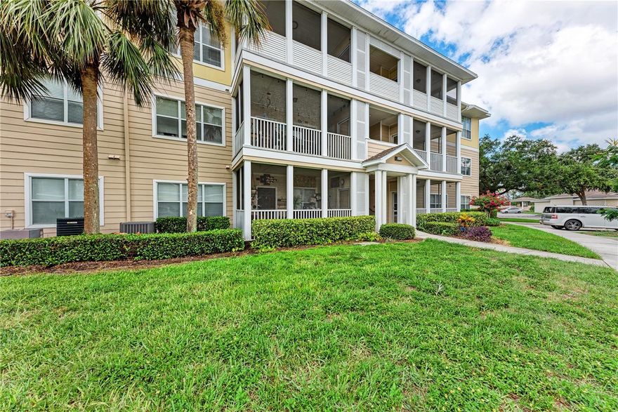 UNFURNISHED PALMS OF CORTEZ Annual 2 bedroom 2 bath rental. This 2nd floor spacious split floor plan open concept  unit is ready for move in. unit features include garden tub in the guest bath, in unit laundry room with full size washer and dryer washer, master suite with walk in shower and closet, screened in balcony, and one assigned parking space with additional  guest parking readily available.  This gated community features include resort style swimming pool, clubhouse, fitness center, playground, tennis courts and pickle ball courts. The Palms of Cortez is centrally located in West Bradenton convenient to shopping, restaurants, IMG Academy, SRQ and only 6 miles from world famous beaches. This is a no smoking unit. 1st, last, security required for move and $100pp for application/background check and Hoa approval required. Call today for a showing.