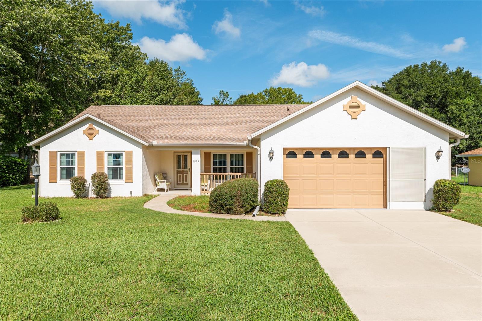 Welcome to Marco Polo Village, a sought-after 55+ community! This well-maintained 3-bedroom, 2-bath home with a two-car garage sits on nearly half an acre, offering both privacy and charm. Step inside to an open floor plan where the kitchen overlooks the breakfast nook and spacious great room—perfect for everyday living. A separate dining room provides an elegant space for hosting special occasions. Just off the main living area, a cozy Florida room offers the ideal spot to relax with morning coffee or an evening book. The primary suite features a generously sized bedroom and a private en suite bath complete with a separate shower and a corner soaking tub. Recent updates add peace of mind, including: New windows (2015) Water heater (2017) HVAC (2018) Roof (2021) Updated flooring throughout in recent years.
This beautiful home blends comfort, convenience, and thoughtful upgrades—ready for its next owner to enjoy. Come see today!