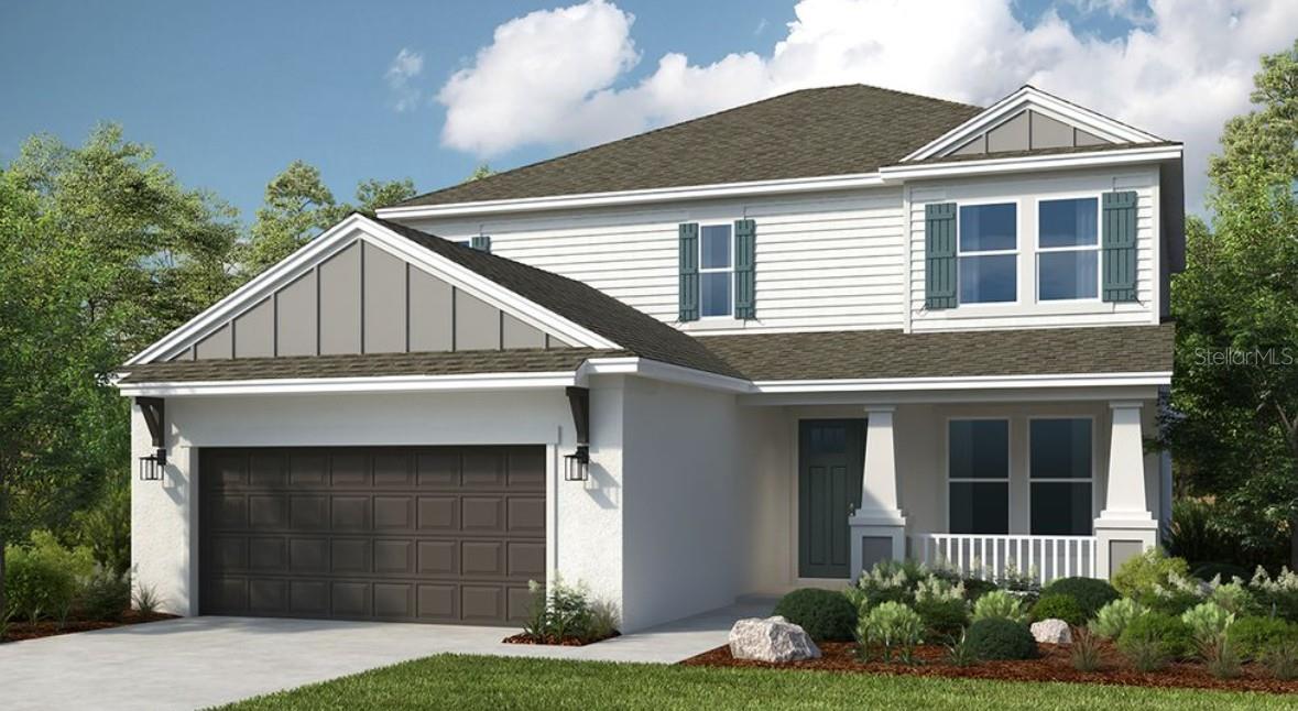 Under Construction. New Construction – January 2026 Completion! Built by Taylor Morrison, America’s Most Trusted Homebuilder. Welcome to The Bahama at 12723 Dockyard Trail in Palms at Coasterra. The Bahama floor plan blends traditional charm with everyday livability. This two-story home features 4 bedrooms, 3.5 bathrooms, and a smart layout designed for comfort and convenience. On the main floor, the open-concept living area brings together the kitchen, casual dining space, and a gathering room with a soaring two-story ceiling. The designer kitchen includes a large island and pantry, with direct access to the formal dining room and foyer. The downstairs primary suite offers privacy and style, with a spacious bedroom, a generous walk-in closet, and a spa-inspired bathroom featuring dual sinks, a private commode, and an oversized shower. A sunny lanai stretches across the back of the home, perfect for relaxing or entertaining. Upstairs, a loft overlooks the gathering room below and leads to a quiet study. Three secondary bedrooms are also located on the second floor—one with a private bath, and the other two sharing a bathroom. Just off Buckeye Road within master-planned Coasterra community, this prime location in Palmetto provides easy access to I-75, Sarasota and Tampa. Additional Highlights Include: outdoor kitchen rough in, gourmet kitchen, and shower at bath 2. Photos are for Representative Purposes Only. MLS#TB8425491