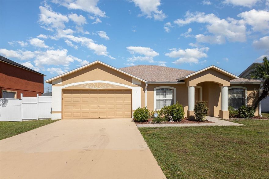 Welcome to your new home—a cozy and inviting 3-bedroom, 2-bath residence that perfectly blends comfort, privacy, and potential. The desirable split floor plan offers space for everyone to unwind, while the nearly fully fenced yard provides peace of mind and a sense of seclusion.

Enjoy morning coffee or evening gatherings on the enclosed patio, ideal for relaxing or entertaining friends and family. Need extra space? The versatile storage room is ready to become your home office, playroom, or creative studio—the choice is yours!

Move right in and enjoy it as-is, or make it your own with personal touches and upgrades. With low utility costs and an HOA that includes cable and internet, this home offers both comfort and value.

Warm, welcoming, and full of potential—this delightful home is ready for its next chapter with you!