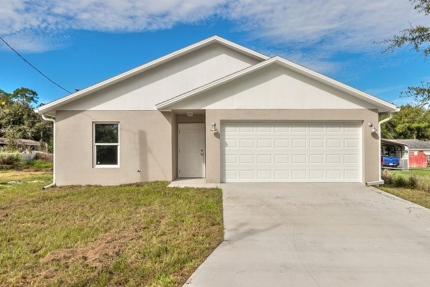 BRAND NEW CONSTRUCTION!!!! Start fresh with a new house, with new appliances, new A/C, new hot water heater, new roof....well you get the idea. Enjoy the maintenance free living and not the headaches of a previous owners repairs. Homeowners insurance? Not a problem with BRAND NEW! FHA or VA financing? Not a problem with new! Lets talk about your NEW home. Inside this wide open floor plan you will first notice wall to wall luxury vinyl plank flooring that hug every baseboard. Having the open floor plan concept is terrific because it allows the chef to enjoy whats going on in the living room while preparing snacks for the big game. Beautiful white shaker style cabinets cascade the kitchen and are dressed with gorgeous granite countertops. Stainless steel appliances are present as well a fantastic farmhouse style sink. The living room/dining room combo is large and ready for family movie night. Both bedrooms are great in size and the office could actually be a third bedroom if you wish. Natural light billows through the new low E windows which will reduce your energy bill greatly. Guest and master bathrooms include granite vanities and tile to the ceiling in the showers. Inside your two car garage you will find the brand new hot water heater, water filtration system for the well and washer/dryer hookup. Enjoy sweet tea on the porch while you enjoy the song birds singing and the squirrels playing without a care in the world. Its hard to believe that this incredible house is under $300K. Call today for a private showing and lets make your dream of owning a new home a reality.