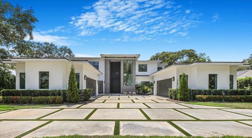 New Home Nestled in the esteemed The Vias area and near the WPRC. Situated on a secluded street, it occupies an approximately 0.58-acre lot with an expansive backyard landscape that is truly captivating. This exquisite home encompasses five bedrooms and six-and-a-half bathrooms with a four-car garage. An indomitable presence is seen in its immense and grand pivoting iron door which directs you to a double-height foyer and great room separated by a glass-railing catwalk. The property boasts exclusive features like a formal dining room endowed with a glass-encased wine display as well as an intimate den/office safeguarded by private entrance doors. The airy master bedroom is adorned with sliding doors that open up to reveal a private lanai overlooking the pool area; one cannot overlook its distinctively vast his-and-hers walk-in closets complemented by a spa-like luxurious bathroom suite. A state-of-the-art kitchen featuring gold Calacatta Quartz countertops/backsplash matched alongside an oversized walk-in pantry, creating everyday usability flanked with indulgence! Two separate upper and lower level laundry rooms serve this expansive open floor plan a win-win situation for convenience! Adding exceptional charm to this stunning home is a family room equipped with zero corner sliding doors opening up towards the summer kitchen leading onto a large covered patio encased in travertine pavers-- making it your personal haven for enhancing entertainment moods. Venturing upstairs via an elegant Quartz staircase leads you to an additional four en-suite bedrooms (each with walk-in closets). Complementing your leisure needs flawlessly are a comfy lounge space and fun-filled game room with a wet bar setup; creating a direct pathway onto a sprawling balcony exhibiting glass railings overlooking backyards - commanding mesmerizing views of your saltwater gas-heated pool and cozy gas firepit with a seating area for social gatherings! A dedicated full-bath pool with a steam shower. Home gets fully enveloped using high-quality materials fashioned from Large Porcelain format tiles, European tiles, Travertine pavers, and Swiss-origin WPL catering to its strength quotient. Tor uniquely detailed outlook, the property also offers a detached additional building that has been thoughtfully renovated to deliver an extra 600 sq ft of living space - not part of the main house size calculation (6475 sq ft). With 1 bedroom, 1 full bath, a fully functional kitchen surrounded by a living area, and a covered/tiled porch; it makes for a rare addition delivering discernible usefulness. Think creativity! Convert it into a guest house, in-law suite, gym space, professional office setup, or even a hobby room - multiple endless usage options make its possession a valued choice! The home is available now and move-in ready! Get one step closer to owning the realization of your dream dwelling experience!