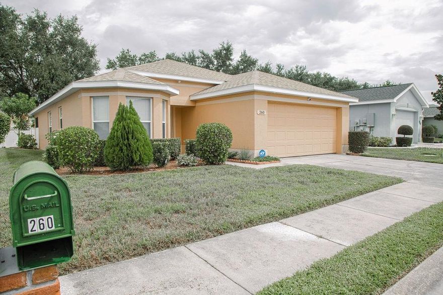 Great 55+ community with great amenities conveniently located in the heart of Florida.  This clean move-in ready home is awaiting your arrival.  The clubhouse offers a spacious gathering room with dining inside and out by lake/pool.  Oversized heated pool for year-round enjoyment and exercise, a nice workout space and dock to enjoy the lake views.  Located near shopping, medical, restaurants and entertainment needs. Within an hour from either Orlando or Tampa airports and half an hour further to either of Florida's Coasts.  Schedule your viewing appointment today1