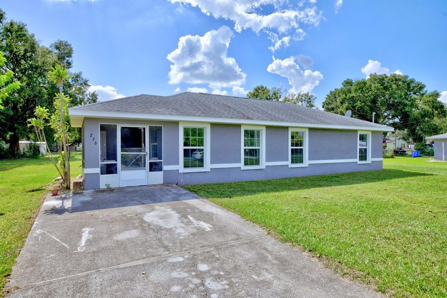 Discover comfort and value in this beautifully updated 3-bedroom, 2-bathroom home in peaceful Eagle Lake, FL. Built in 2009, this move-in ready home features  brand new carpet and fresh interior and exterior paint throughout. The primary suite includes a private en-suite bath and generous closet space, while the two additional bedrooms offer flexibility for family, guests, or a home office. Both bathrooms are well-appointed with modern fixtures. Step outside to a roomy backyard — ideal for pets, play, or your dream garden. with no HOA restrictions, this home offers low-maintenance living and freedom to make it your own. Conveniently located just minutes from Winter Haven, schools, shopping, dining, and the beautiful Chain of Lakes, this home puts you close to everything while still enjoying a quiet, small-town lifestyle.