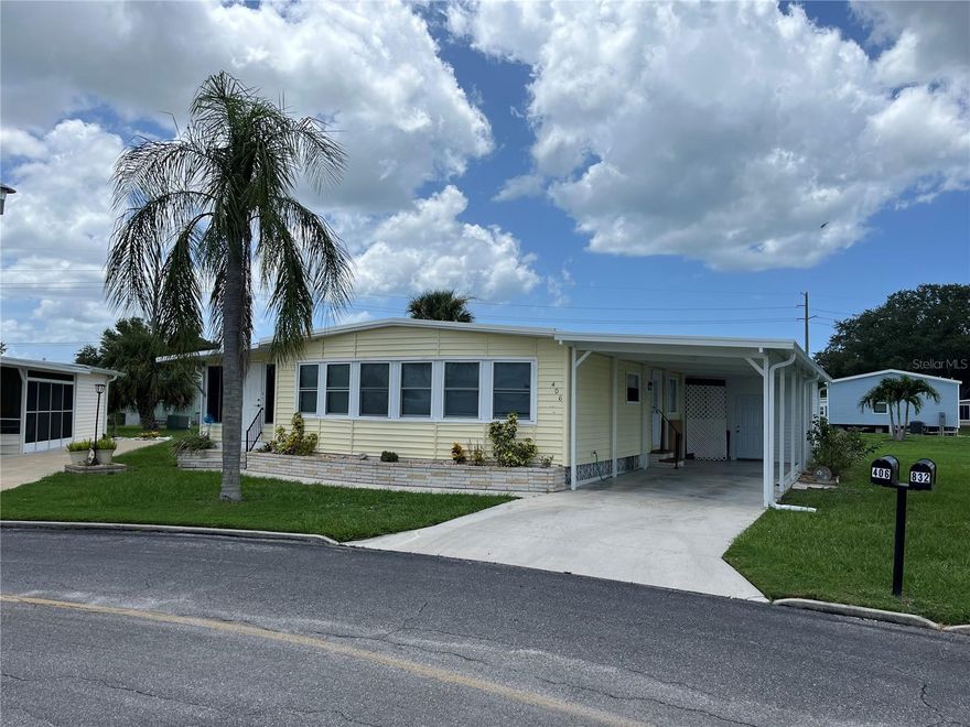Newer Kitchen cabinets, new Roof, New carport, Vinyl siding, A/C is 2 years old, Newer front windows, Plywood over lay for the home, New master vanity too, this large home is move in ready, Newer electric,  furnished as seen, start living the Florida lifestyle with this home.
Venice Isle is the premier resident owned over 55 Mobile home Park in Venice.  There are close to 1000 homes with the most active residents. There is always something going on for you to do. We have many Park gatherings and first rate shows on site. The Park has every amenity you can imagine. Come take a walk through both of our 2 clubhouses and make yourself at home. The Park has 2 tennis courts, a fitness center, 2 heated pools, 2 hot tubs, saunas, putting greens, shuffleboard, Bocce ball, miniature golf, art rooms, pool room, TV lounges, card rooms, library, horseshoes, ceramic kilns, 2 huge ballrooms, Sunday services and much more!