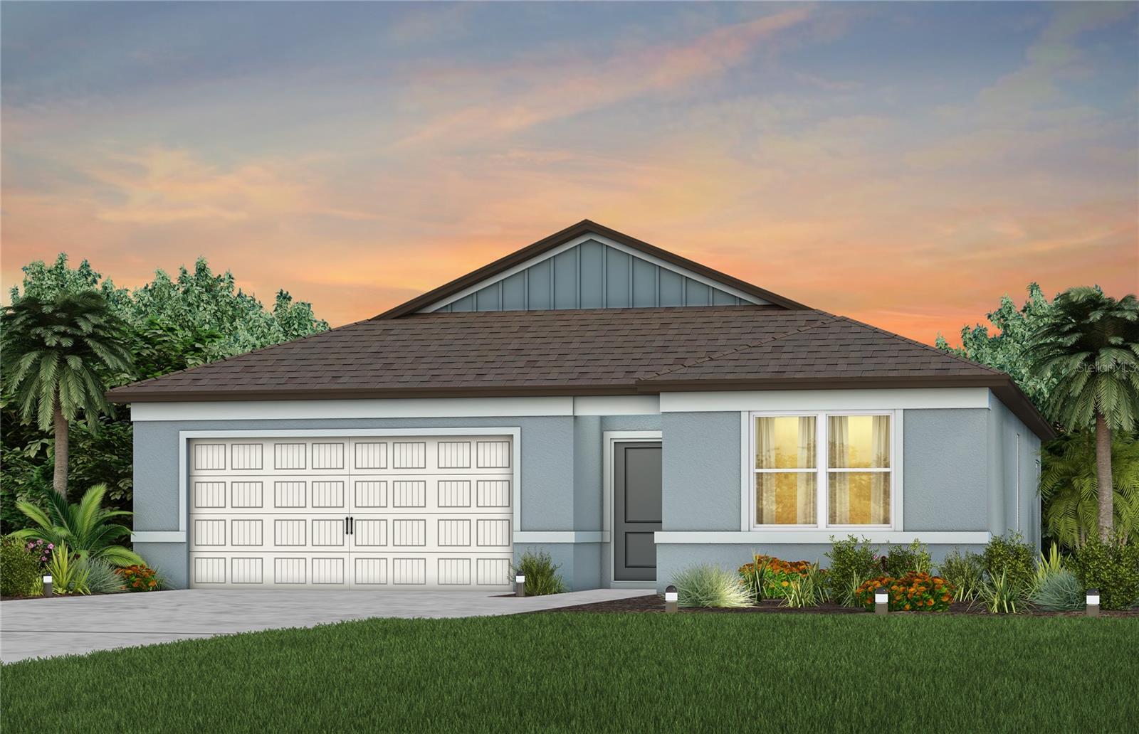 Under Construction. Centex is selling in Oakfield Lakes! Enjoy all the benefits of a new construction home in this master-planned community located in Parrish, FL. Oakfield Lakes is just minutes from I-75 for easy commutes to major urban employment centers, entertainment districts, and some of the most beautiful beaches in the country. Plus, this community features an expansive clubhouse, a resort-style pool, nature trails, park and playground areas, an event lawn, and so much more!
This Chapman features an open-concept floor plan with the space you’ve been looking for in a single-story home. The designer kitchen showcases a center island, stainless steel undermount sink, upgraded white cabinets, quartz countertops with a 4" quartz backsplash, and Whirlpool stainless steel appliances including a dishwasher, refrigerator, microwave, and range.
The bathrooms have matching cabinets and quartz countertops and a walk-in shower and dual sinks in the Owner's bath. There is luxury vinyl plank flooring in the main living areas, 18”x18” tile flooring in the bathrooms, and laundry room and stain-resistant carpet in the bedrooms.
Enjoy peace of mind with Pulte’s transferable, 10-year Limited Structural Warranty that covers materials and workmanship in the 1st year, workability of plumbing, electrical, HVAC, and other mechanical systems through the 2nd year, various types of water infiltration and internal leaks through the 5th year, and the structural integrity of the home through the 10th year. Plus, we’re currently offering limited-time incentives and below-market rates!
This home makes great use of space with a welcoming foyer leading to an open kitchen, gathering room, and café area. The luxury Owner’s suite offers privacy in the back of the home and has a spacious walk-in closet. There’s also a convenient laundry room with washer and dryer, a covered lanai, and a 2-car garage.
Additional features include whole house faux wood blinds, upgraded cabinet hardware and a Smart Home technology package with a video doorbell.