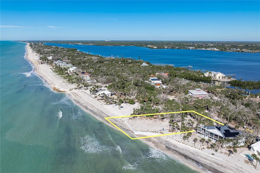 BEACHFRONT PROPERTY ON MANASOTA KEY! An exceptional opportunity to own a beachfront property on Manasota Key, one of Southwest Florida’s most coveted and unspoiled barrier islands. This is your chance to build directly on the shoreline, with approximately 100 feet of direct beachfront anchored by a newly installed seawall, offering a thoughtful balance of natural beauty and long-term coastal protection. The setting is pure coastal Florida. Powder-soft white sand stretches along your private beach, meeting the sparkling turquoise waters of the Gulf just steps away. The sand is naturally rich with seashells and fossilized shark teeth, turning everyday walks into a treasured ritual. With due west exposure, the property captures dramatic sunsets year-round as the sky transforms each evening over the water. Life here moves at an unhurried pace—morning walks along the beach, afternoons on the water, and evenings framed by glowing skies over the Gulf. Manasota Key is valued for its uncrowded beaches and relaxed, Old Florida coastal atmosphere, free of high-rise development and heavy traffic. A drawbridge over Lemon Bay connects the Key to the nearby dining, shopping, and arts scene of Englewood, while the island itself stays largely residential and refreshingly preserved. The southern end of Manasota Key is protected as a mile-long state park, offering walking trails, quiet stretches of sand, and a landscape rich with native coastal vegetation and wildlife. Whether envisioned as an exceptional full-time residence or a refined seasonal escape, this property offers an ideal canvas for a custom beachfront retreat designed around sweeping water views and a private sandy shoreline. With limited buildable Gulf-front parcels remaining, the combination of generous frontage, vibrant natural surroundings, and a NEW seawall positions this property as a standout along the coast. Define beachfront living on your own terms. Water meter is still on property which means a savings on impact fees. Make an offer today.
