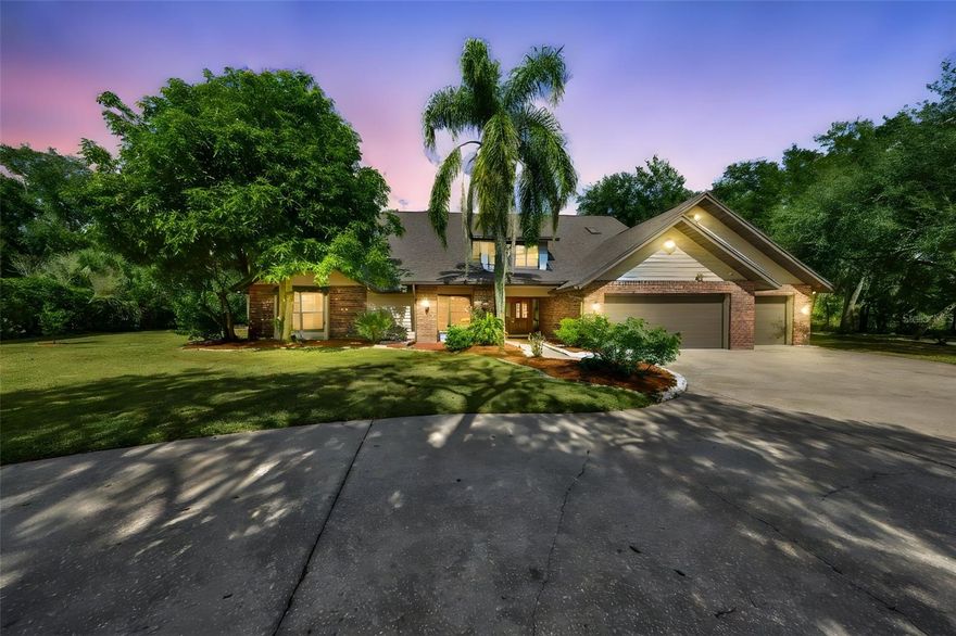 Welcome to this spacious five-bedroom, four-and-a-half-bathroom home nestled in a quiet cul-de-sac in the desirable Walden Lake community. Offering plenty of space for family and guests, this property combines comfort, functionality, and style throughout. The large open-plan kitchen features a generous breakfast bar and opens seamlessly into the inviting living room, complete with a cozy fireplace—perfect for entertaining or relaxing. A separate utility room adds convenience, while the main floor hosts several bedrooms, a formal dining room, and a spacious family room, providing room for everyone to spread out. Upstairs, you’ll find a large bedroom with multiple closets and its own bathroom, ideal as a guest suite or private retreat. The expansive backyard is designed for outdoor enjoyment, featuring a sparkling pool with a screen enclosure for year-round relaxation. With four brand new AC systems ensuring comfort and efficiency, and a three-car garage providing ample parking and storage, this home offers everything you need for modern living in a peaceful, welcoming neighborhood.