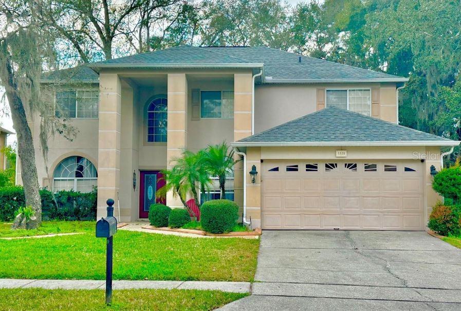One of the largest homes in Prairie Lake Village Development, boasting 3270 sq feet on a quarter acre lot. The welcoming foyer is a plus with under the stairwell closet storage, two-way stairs to the foyer area as well as the kitchen with soaring ceilings. A spacious island kitchen with granite countertops, large bedrooms, a lovely tray ceiling in the master, master bathroom, large closets, soaking tub and separate shower. A large upstairs entertainment loft area. The expansive Dining room area and Family Room are perfect for family gatherings with Double Sliding Door access to patio that brings in plenty of natural light. Beautiful shaded tree yard with plenty of room to play with the little ones and pets. Backyard can accommodate a pool and more. Prairie Lake Park is right across the street, featuring competitive basketball, volleyball, picnic tables, playground, fishing and restrooms. Exceptional location near schools, shopping, restaurants, hospitals, major highways and stone’s throw away from the West Orange Trail and Forrest Lake Golf Club. Please don’t delay, schedule your showing today.