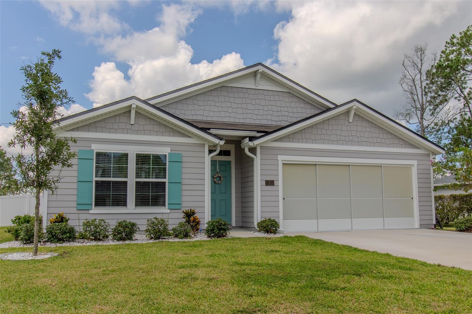 Step into this stunning 4 bedroom, 2 bath home built in 2023, perfectly designed for modern living. The flexible 4th bedroom easily doubles as a home office or cozy den, giving you options to fit your lifestyle. From the moment you enter, you’ll be greeted by stylish shiplap walls in the foyer that set a warm and welcoming tone. The heart of the home features an open-concept kitchen, dining, and great room—ideal for entertaining. The kitchen boasts a large island with sink, stainless steel appliances, and a spacious pantry, while the dining area also highlights beautiful shiplap accents. Outside, enjoy your fully fenced backyard with vinyl privacy fencing, an open rear patio, and the added space and curb appeal of a corner lot. This move-in ready home blends charm, functionality, and modern finishes—making it the perfect place to call home.