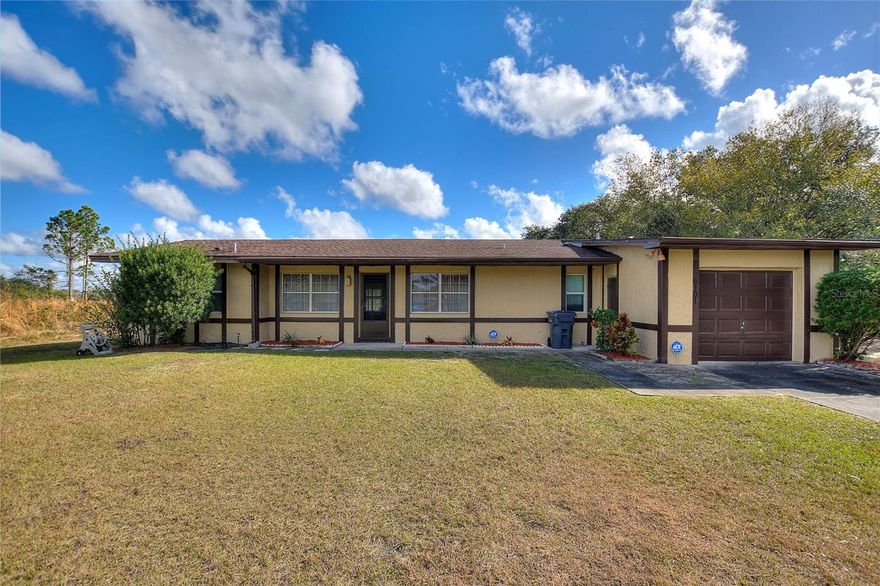 Charming 2 Bedroom, 2 Bath Home on Half Acre in Indian Lake Estates!****Welcome home to this charming 2 bedroom, 2 bath residence situated on a spacious half-acre lot in the desirable lake and golf community of Indian Lake Estates in Central Florida.  Ideally located with quick access to the community entrance, post office, clubhouse, and golf course, this home is perfect for those looking to downsize, purchase a second home, or just starting out.****The split-bedroom floor plan offers privacy for owners and guests, while the open living and dining areas create a comfortable space for everyday living and entertaining. Ceramic tile flooring flows through the living and wet areas, with carpeted bedrooms for added comfort. The enclosed lanai adds valuable additional living space and is ideal for relaxing or entertaining year-round.****Out back, you’ll find two storage sheds providing plenty of room for tools, hobbies, or extra storage.*****Beyond the home, Indian Lake Estates offers an exceptional lifestyle. Enjoy boating and fishing just minutes away on Lake Walk-In-Water, one of Florida’s premier fishing lakes and home to the state’s longest freshwater pier. Community amenities include an 18-hole and 9-hole golf course, clubhouse, fitness center, library, tennis and basketball courts, restaurant, post office, marina, beach, playground, and more. Nature lovers will appreciate frequent sightings of deer, cranes, eagles, and other wildlife.****Conveniently located approximately 20 miles east of Lake Wales and just over an hour from Orlando, Disney, Tampa, and the Gulf Coast beaches, this hidden gem offers peaceful country living with easy access to Florida’s top destinations.****Don’t miss your opportunity to experience Polk County’s best-kept secret—schedule your private tour today and find out how great life can be at Indian Lake Estates!