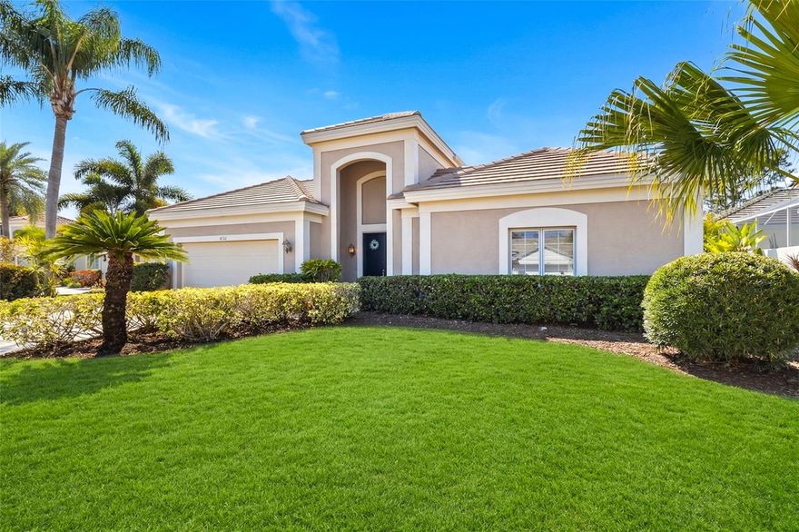 One or more photo(s) has been virtually staged. BRING OFFERS! A $60,000 Price Reduction! NEW ROOF installed Sept. 2025, with 10 year warranty! Located within the highly sought-after Rosedale Golf & Country Club, this exceptional residence offers an elegant blend of comfort, privacy, and timeless design — all perfectly positioned on a quiet cul-de-sac overlooking the golf course.

Spanning 2,643 square feet, this thoughtfully designed 3-bedroom, 3 full-bath home features a rare and highly desirable separate Casita guest suite floor plan — ideal for extended family, visiting guests, or a private home office retreat. Both the main home and Casita enjoy tranquil views of the beautiful heated pool and spa, creating a true indoor-outdoor Florida lifestyle experience.  Rosedale Golf & Country Club is a premier gated community offering golf, tennis, fitness, dining, and vibrant social activities—everything you need to embrace the Florida lifestyle to the fullest. Don’t miss your chance to call this exceptional property home. Schedule your private showing today! This one will not last...No Mandatory Memberships & No CDD Fees Here!

Inside, you’ll find marble tile flooring in the formal living and dining rooms, plantation shutters, and an abundance of natural light throughout. The open family room and kitchen combination is light, bright, and welcoming — complete with light cabinetry galore, tile backsplash, stone countertops, an eat-in dining space, and seamless access to the lanai. A convenient pool bath entrance enhances functionality for entertaining.

Recent upgrades provide peace of mind and exceptional value, including a brand-new tile roof with a 10-year transferable warranty, freshly painted interior baths, a two-zone A/C system, security alarm system, newly painted garage walls and floors, storage racks, and a new exterior garage door.

Perfectly positioned on a golf course lot within one of the area’s most established communities, this home offers refined living, privacy, and resort-style enjoyment — all in one remarkable property.