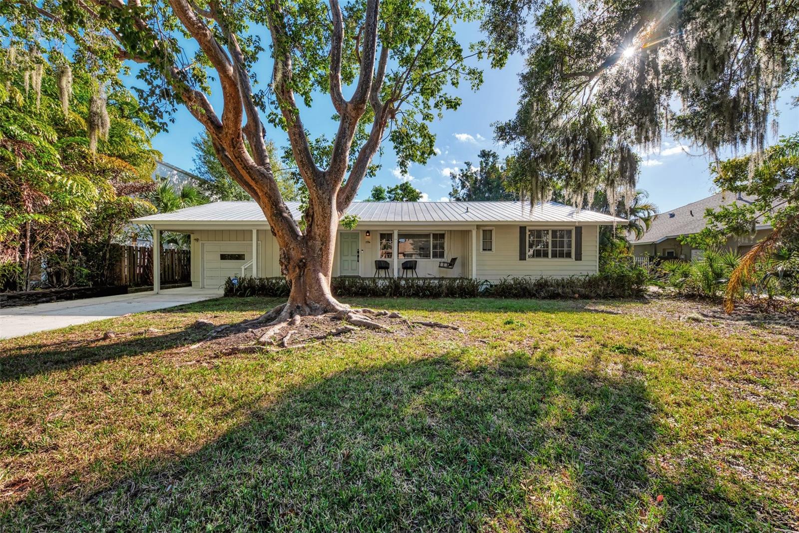 SEASONAL RENTAL - Available November 1, 2025 - June 30, 2026- 3/BR; 1.5/bath, renovated, beautifully designer-decorated modern home located in one of Sarasota’s most coveted West of Trail locations- adjacent to recognized Harbor Acres! This stylish, fully furnished home features three bedrooms (King, Queen, Queen), 1.5 baths, a one-car garage, a spacious, light filled sunroom and a cozy reading nook. The home has all-new furnishings and is fully turnkey equipped to ensure a comfortable and enjoyable stay. Guests will also enjoy indoor-outdoor living with a charming front porch, al fresco dining on the beautiful back deck, and a large, well-maintained yard ideal for outdoor relaxation and entertaining. Located in the heart of Hudson Bayou, where you can enjoy the best of Sarasota at your doorstep! Walk to Sarasota Memorial Hospital, Marie Selby Botanical Gardens and the lively Southside Village, home to some of the city’s top restaurants, bars, cafés, and shops. You’re also just minutes away from Downtown Sarasota, world-famous Siesta Key Beach, Lido Key Beach, St. Armands Circle, and A-rated Southside Elementary School.
Please note: No smoking/vaping of any kind anywhere on the property. Rental Rates: Nov-Dec $8,000/mo; Jan-Apr $9,000/mo (Seasonal 3 month minimum for rentals); May-June $8000/mo.
