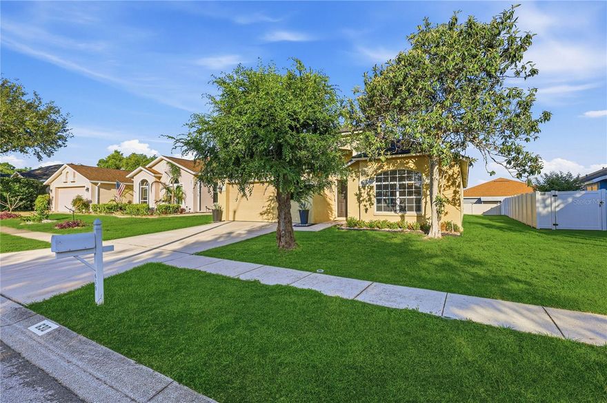 Welcome to this charming 3-bedroom, 2-bath home offering 1,928 sq ft of comfortable living in a quiet, established neighborhood with No CDD. This well-maintained property features an inviting layout that blends functionality with room to grow.
Inside, you’ll enjoy updated living spaces filled with natural light and a floor plan that flows seamlessly from room to room — ideal for everyday living or entertaining. The spacious kitchen and common areas provide a perfect canvas for your personal style.
Step outside to a large yard, offering plenty of room for play, gardening, or creating your dream outdoor oasis.
This community delivers exceptional amenities, including an Olympic sized swimming pool, kids’ splash area, grill area, soccer field, tennis/pickleball courts, basketball court, playgrounds, and a dog park. There’s even a daycare center right in the neighborhood for added convenience.
You’re also just a short walk from everyday essentials and popular spots like Starbucks, Chili’s, Panda Express, Lowe’s, 7 Eleven, and more, making this location incredibly convenient.
This home checks every box — space, style, updates, amenities, and location. Call today to see your beautiful new home. It’s truly move in ready and waiting for you to fall in love. *Photos of grass enhanced"