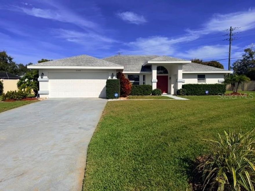 Welcome to a beautifully crafted 3-bedroom, 2-bath, heated pool home built by the distinguished local builder Bruce Williams Homes in the greatly desired West Palm community. Centrally located yet tucked away on a peaceful cul-de-sac in sought-after West Bradenton. This property combines quality construction on an expansive .35-acre lot—one of the largest in the neighborhood. From the moment you enter, the home feels open, inviting and intentionally designed for Florida living at its finest. Large tile flooring flows through the main living spaces, hardwood warms the primary suite and all bedrooms include spacious walk-in closets for effortless organization. The primary suite is a true retreat, featuring a massive walk-in shower and an over-sized soaking tub perfect for unwinding after a long day. A thoughtfully designed split plan easily converts into a private wing with a pocket door separating the 2 guest bedrooms and bathroom, making hosting both easy and comfortable. Tall ceilings lift the space and allow natural light to fill the home.  Stainless steel appliances, new ceiling fans, and elegant French doors (two newly replaced with new inserts on the third) elevate the kitchen and living areas, opening seamlessly to the lanai and sparkling pool. Upgrades such as a 2023 AC, ADT security system, and a slate billiards table add convenience, style, and entertainment. Step outside and immerse yourself in a backyard oasis. Enjoy a heated pool with a new energy-efficient heater, resurfaced coating (2014), and updated lighting—ideal for evening swims or weekend gatherings. The lush tropical landscape is alive with fruit-bearing banana, avocado, fig, mango, lemon, lime, and curry trees, offering both beauty and bounty. All the landscaping is watered by the fully functioning irrigation system supplied by the properties well. Perfectly positioned and with in walking distance of the Historic Bradenton Country Club (the host of the esteemed 2024 LPGA Drive On Championship), GT Bray Park (offering dog parks, professional level pickle ball courts, fitness center, pool and so much more...), Blake Medical Center, fantastic dining and shopping, and just minutes from the World Renowned IMG Sports Academy and Golf Course and the powder-soft beaches of Anna Maria Island, this location delivers the Florida lifestyle buyers dream about. Homes like this are rarely offered—quality-built, beautifully maintained, and located in one of West Bradenton’s most desirable neighborhoods. This is the one you’ve been waiting for.