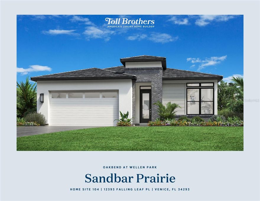 Under Construction. This beautifully designed single-story home offers 3 spacious bedrooms, 2.5 bathrooms, and a dedicated office—perfect for working from home or creating a quiet retreat. The open-concept layout features luxury vinyl plank (LVP) flooring throughout the entire home, including all bedrooms, combining style, durability, and easy maintenance. The well-appointed laundry room includes a convenient utility sink and built-in cabinetry for extra storage and functionality. In the primary suite, you’ll find a spa-inspired bathroom complete with a stunning freestanding soaking tub, creating the perfect place to unwind. Enjoy seamless indoor-outdoor living with expansive sliding glass doors that lead to a covered lanai, ideal for entertaining or relaxing year-round. The home also includes a pool prep package, making it easy to design and build your dream backyard oasis. This home blends comfort, practicality, and modern elegance in every detail.