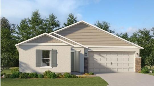 One or more photo(s) has been virtually staged. Under Construction. This new single-story Celeste is a modern take on a classic design. Down the foyer is a spacious and open-plan family room which has direct access to the cozy dining room, well-equipped kitchen and attached patio, perfect for everyday living. In a private corner is the owner’s suite with a convenient adjoining bathroom, while on the opposite side of the home are three secondary bedrooms. Crosswinds is an amenity-rich masterplan community of new single-family homes, located in Haines City. Amenities include: a resort style pool, clubhouse, dog park, walking trails, basketball court and soccer field. Close to major roads, parks, Advent Health Heart of Florida, restaurants, shopping.
