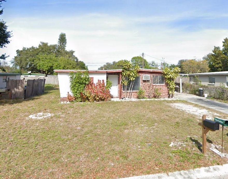Great starter home. No flood zone. Priced to sell. 3 bedroom, 1 bath block home with 1 car carport. Inside utilty closet with washer and dryer. Covered patio. Room sizes are appoximate. Buyer to verify all room sizes.