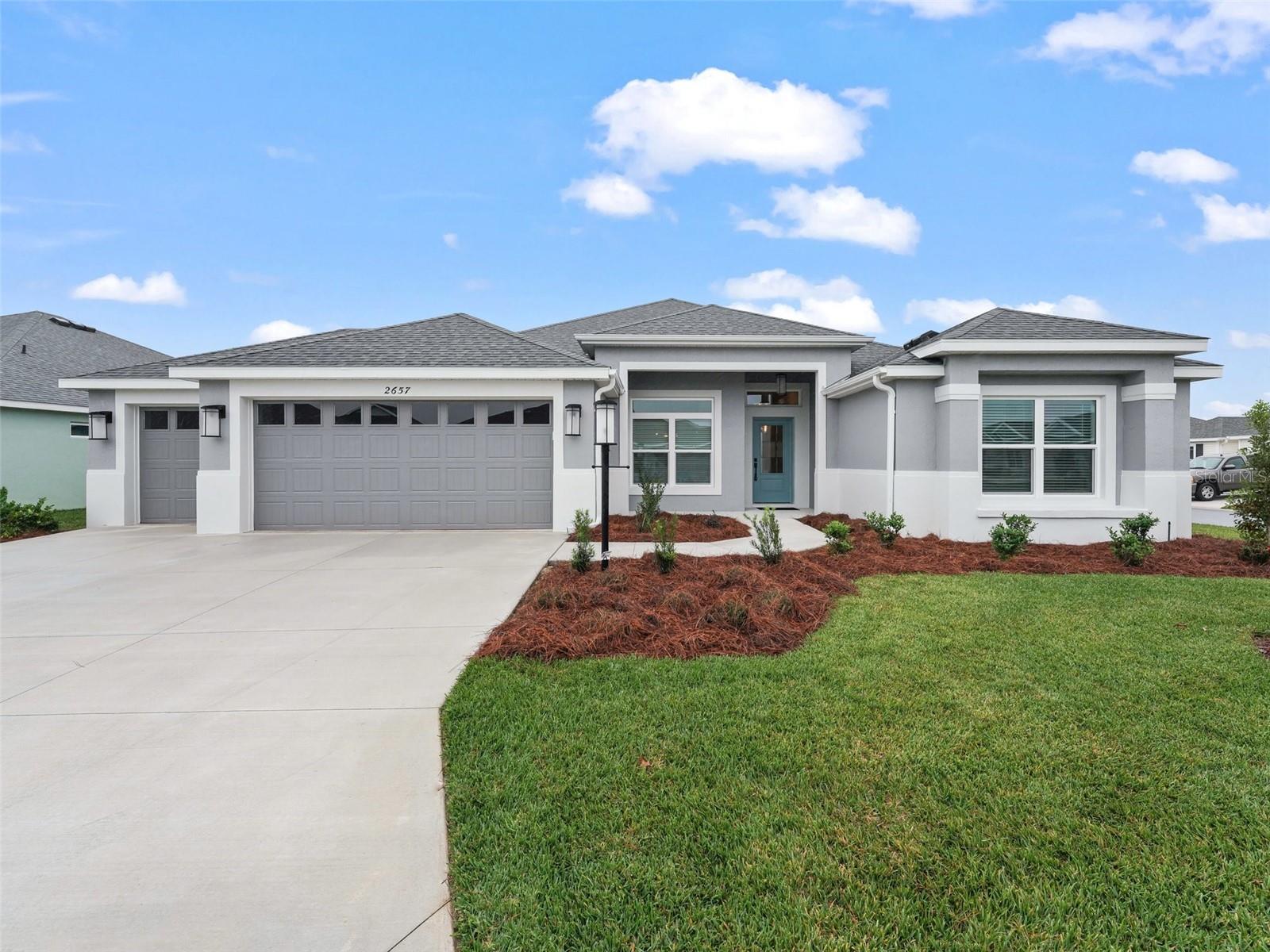 RENT BEFORE YOU BUY!!! Don’t miss out on this 3 bedroom 2 bathroom Designer home in the Village of Richmond. This lovely home has an open concept that is light and bright. The kitchen is large with all the amenities you would need in a home. The kitchen, dining and living room are all open and inviting you to come in and kick your feet up and relax. The master bedroom has a king size bed and TV and an ensuite bathroom with a walk-in shower. The two guest bedrooms have queen size beds and are on the other side of the house from the master bedroom, with the guest bathroom and walk-in shower between them. The enclosed lanai is just waiting for you to curl up with a good book and enjoy a glass of wine. In the evening you can go to the Brownwood Paddock Square, to enjoy the live music, restaurants, and have a drink or two during happy hour. Within 15 minutes there are several golf courses and Sawgrass Grove.
July-October: $3150/month | November: $3625 | December: $4410 (all plus taxes & fees) PLEASE CALL FOR WEEKLY RATES