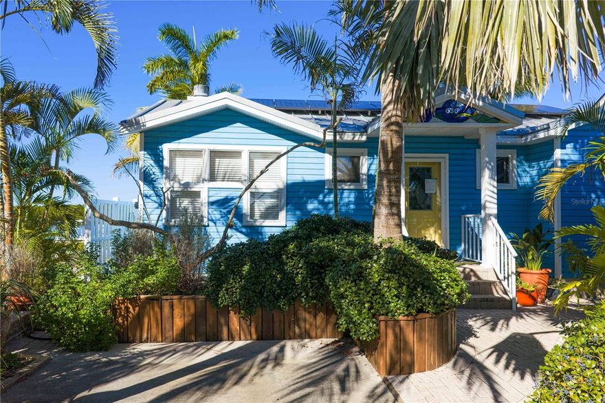Great opportunity to renovate a waterfront property in the highly sought-after Redington Shores community, offering wide-open views of the Intracoastal Waterway. Ideally located on a quiet no-wake zone along one of the area’s most desirable stretches, the property features unobstructed water views with no homes across the channel—only mangroves and natural coastal habitat where dolphins and manatees are frequently seen. Property has lots of character with vaulted ceilings, wood burning fireplace and large windows overlooking the preserve and a detached garage. Home has tons of potential. An existing dock provides direct access to the Intracoastal Waterway and offers the opportunity for reconstruction to enhance boating use Additional features include private beach access and membership to the Surfside Beach Club, offering private parking, picnic areas, outdoor showers, and beachfront amenities. Property is being sold as-is and presents an excellent opportunity for buyers looking to renovate or rebuild in a prime waterfront location.