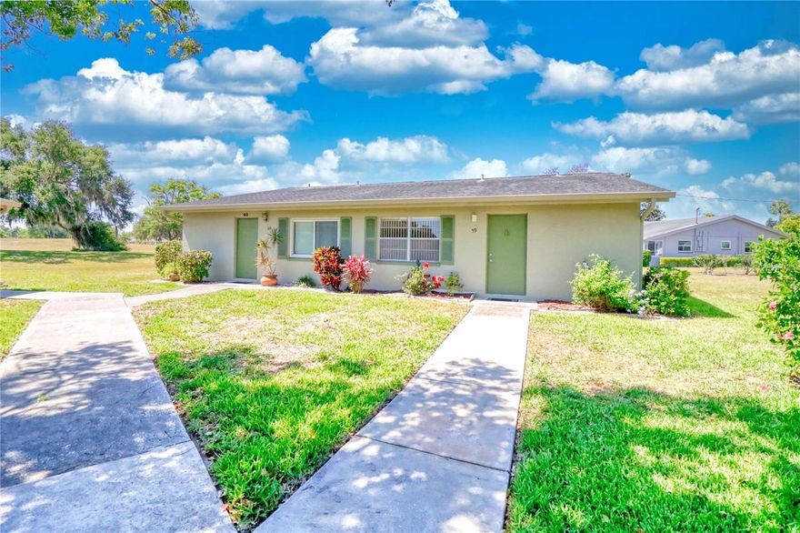 This cozy cottage can be found in the Canton area and is just perfect for a winter getaway or full-time living. This condo is ready to make your own, so you can move right in. It is an airy and inviting space. There is a private Lanai off the primary suite with the laundry closet at one end.. Leave it all behind and enjoy your new life here in one of the country’s highest-rated 55+ communities!
Experience the Kings Point lifestyle featuring 2 exquisite clubhouses, 6 heated swimming pools, hot tubs, a spa, and 2 cutting-edge fitness centers. An 850-seat theater hosts live performances and events, alongside tennis, pickleball, billiards, and 3 golf courses. Numerous active clubs and social groups have so much entertainment throughout the year. The condo fees cover 24/7 gated security, complimentary ambulatory and paramedic services, as well as exterior maintenance and groundskeeping. Additionally, premium cable, high-speed Internet, water, sewer, trash, pest control, and irrigation are included.
The building is also insured, which helps lower homeowners' insurance expenses, and property taxes in this maintenance-free community are quite minimal. With a hospital located just outside the main gate, your peace of mind is assured.
Kings Point offers free transportation within Sun City Center's self-sufficient community, and there is golf cart-friendly access to medical facilities, shopping, dining, and all your needs and desires. Centrally situated near a variety of world-class beaches, Tampa’s convenient cruise port, and renowned attractions such as Disney World and Busch Gardens, the award-winning Kings Point stands out as one of Florida's premier living destinations. The  HOA will allow emotional support animals.