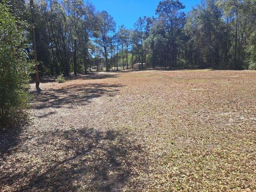 Build your dream home on this cleared yet shady 1+ acre lot in the peaceful community of Westwood Acres, Ocala.  Zoned A1, so bring the horses! Nestled among quiet countryside surroundings, this spacious parcel offers a blend of privacy and open space, ideal for a custom-built residence or a mobile home. This property is .5 miles off Rt 40 with Ocala and Dunnellon minutes away. Power lines pass by the property. The property will need a well and septic.