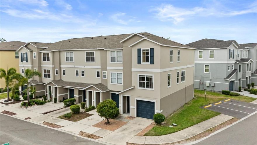 One or more photo(s) has been virtually staged. This end-unit townhouse in the quiet, gated Palm River community spans the second and third floors and includes a tandem two-car garage at the entire lower level. At the back of the garage is a large, air-conditioned bonus room suitable for uses such as a home office or workout space with an adjacent half bathroom.

Both upper level’s have an abundance of natural light and the main level features a large eat-in kitchen with a sliding door leading to a deck with a pond view off to the side. There is also a half bathroom on this level. The top level includes the primary suite with tray ceiling, two additional bedrooms, another full bathroom, and a laundry area. All walls/ceilings recently painted and updated flooring.

The community has a dock and pool and the neighborhood is great for walking, jogging and spotting native Florida wildlife. This home has been carefully maintained and gently lived in, with thoughtful care and pride reflected throughout. Located minutes from I-4 and the Selmon Expressway, it provides quick access to Downtown Tampa, Ybor City, Tampa International Airport, and I-275, with an easy commute to Orlando and northbound. Monthly HOA fee includes water, internet and cable.