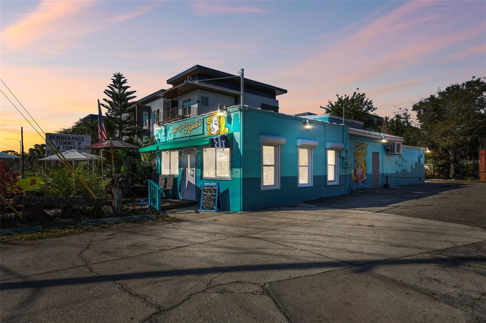 A rare opportunity to own a thriving, 5-star-rated neighborhood pub near the heart of downtown St. Petersburg, One-Eyed Kellee’s is a turn-key bar with a loyal clientele, prime visibility, and strong financial growth. This solid turn-key business has shown revenue increasing consistently year after year is currently being sold with the land included making strong appreciation certain. Located on a high-traffic thoroughfare (A/A Traffic Count: 5,200+), the bar benefits from steady foot traffic, further boosted by new residential developments and a recently completed apartment complex. The well-maintained establishment features ADA-compliant bathrooms, updated plumbing and electrical, a new mini-split A/C, refreshed décor, new bar seating, and enhanced curb appeal with new outdoor seating. Seating 40 guests, the bar offers draft beers, wines cocktails, daily food specials, and entertainment options like TouchTunes, pool, darts, and classic bar games, attracting a diverse, loyal customer base. Positioned in a rapidly growing neighborhood with quick access to I-275, the beaches, and Tampa International Airport, this profitable pub is fully turn-key, including a dedicated staff of five bartenders and all equipment needed. Financials and tax records are available for qualified buyers—schedule your private showing today!