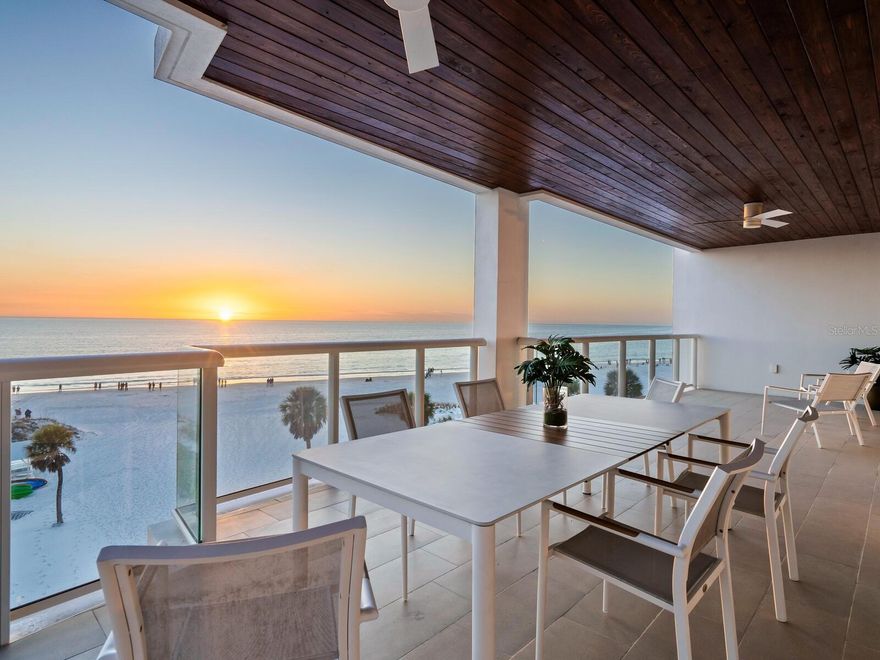 Experience the epitome of luxury living at 1035 Seaside Drive, Siesta Key, where champagne sunsets will become your everyday reality! Welcome to Ten35 Seaside Drive, a masterpiece of modern design nestled at the southern end of the world-famous Siesta Beach, where the turquoise Gulf waters merge with pristine white quartz sands.
Step into the lap of opulence with Residence 501, a 3-bedroom, 3-bathroom sanctuary boasting over 2,600 square feet of contemporary indulgence. Behold breathtaking water vistas from every angle, with a spacious 750 square foot terrace off the main living space to savor magical sunsets.
Indulge your culinary desires in the gourmet kitchen, adorned with premium solid wood cabinetry, Wolf & Subzero appliances, an induction cooktop, and a wine refrigerator. Revel in the finer details, including solid-core entry and interior doors, floor-to-ceiling hurricane-resistant balcony doors with laminated solar tinted glass, sound-limiting laminated windows with solar-tinted glass, and Lutron electric shades throughout.
Luxuriate in the modern conveniences of a recirculating hot water system, high-efficiency air conditioning, and heating systems while admiring the stained, tongue, and groove cypress ceilings on the terraces and tiled terrace floors. With two covered parking spaces, every convenience is at your fingertips.
Ten35 Seaside is a testament to refined beachside living, offering a wealth of amenities that complement the island's natural splendor. Lounge by the beachfront swimming pool, rejuvenate in the spa or unwind by the fire pit. Beachside lounge chairs, umbrellas, kayaks, and paddleboards await your leisurely pursuits, with concierge-arranged water activities to enrich your coastal experience.
Stay active in the state-of-the-art fitness center or host memorable gatherings at the Gulf-front BBQ grilling area. Trust in the allure of Ten35 Seaside—where every moment is an invitation to embrace the unparalleled allure of beachfront living.
This is the opportunity you've been awaiting - a chance to claim your slice of paradise amidst the azure waters and sun-kissed sands of Siesta Beach. Welcome home to luxury; live the ultimate coastal lifestyle at Ten35 Seaside Drive.