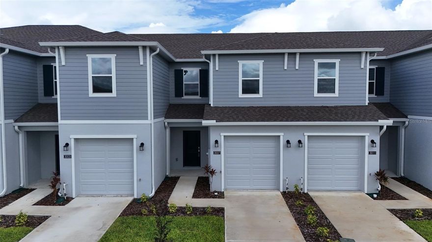 Be the first to live in this brand-new two-story townhouse located in the desirable Brentwood community in Davenport. This bright home features an open-concept layout that connects the kitchen, dining, and living areas, with access to a covered patio ideal for relaxing or enjoying time with family. The kitchen offers quartz countertops, stainless steel appliances, a center island, new pendant lighting, decorative hardware in the kitchen and bathroom cabinets, and additional upgraded light fixtures in the bedrooms, creating a modern and inviting atmosphere. The second floor includes three spacious bedrooms, including a primary suite with a private bathroom and walk-in closet, plus a conveniently located laundry area. Additional features include a one-car garage, smart-home system, and internet included in the rent. The location is excellent—close to Posner Park, AdventHealth Heart of Florida, US-27, and I-4, providing easy access to shops, restaurants, and Orlando’s major attractions. Move-in ready.