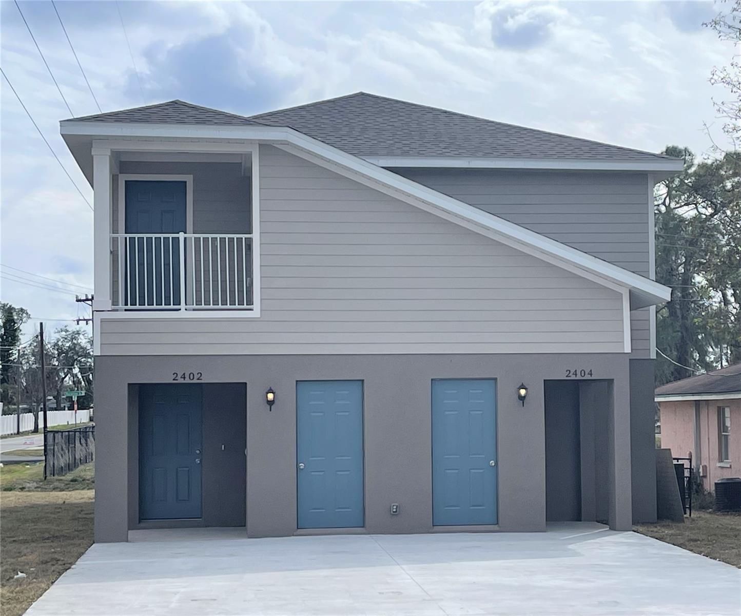 Under Construction. This brand new construction duplex is complete and ready to be rented for $1600 per unit. One unit on first floor, one unit on second floor. Each unit is 2 bedroom/2 bath, with one bedroom having ensuite bathroom and walk-in closet. Open floor plan and large kitchen. New stainless steel appliances included. Laminate floors throughout. Inside laundry for each unit. Exterior storage closet for each unit. This property is located in the fast-growing city of Lakeland, FL. between Tampa and Orlando.