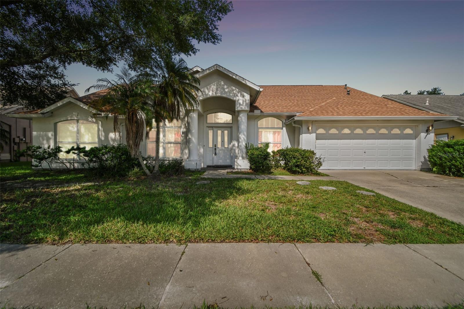 SEASONAL RENTAL! 5 OR 6 MONTH LEASE ONLY! NOT AVAILABLE UNTIL OCTOBER 1ST! 4 Bedrooms 3 bathrooms! FULLY FURNISHED! Please note: Lease will NOT include use of or access to the garage. Split bedroom floor plan. This home has lots of living space that includes a formal living room and formal dining room. Beautiful tile flooring throughout. The backyard has a covered porch with a peaceful view of the pond and no rear neighbors. Great amenities featuring two community pools including a lap pool, a splash pad, playground, fitness center, tennis and pickleball courts, basketball courts, sand volleyball courts, an indoor racquetball court, shuffleboard, a library, covered picnic seating areas, and BBQ grills. The location is unbeatable, very close to Wiregrass Mall, Tampa premium outlets, tons of shopping, dining, fine dining, entertainment and great school district. Within 10 minutes you can get to I 75 and I 275 and that will take you with a very short ride to USF, Busch gardens, Tampa International Airport, downtown Tampa, and world famous pristine sand beaches of Florida.