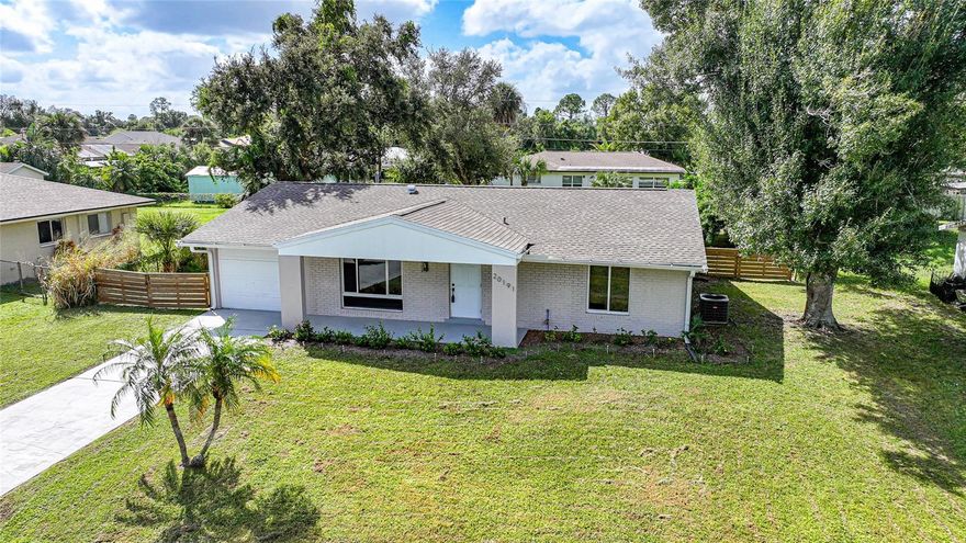 Welcome to 20191 Gladstone Avenue, a beautifully remodeled home located in the heart of Port Charlotte. This completely updated residence offers the perfect blend of modern style, comfort, and peace of mind — all situated in a non-flood zone for added security and convenience.
Step inside to find a bright, open layout enhanced by new flooring, large modern baseboards, and fresh finishes throughout. The kitchen has been fully renovated with sleek cabinetry, contemporary countertops, and updated appliances, creating an inviting space for cooking and entertaining. Both bathrooms have been tastefully remodeled with clean, modern touches that add a spa-like feel to the home.
The upgrades continue with a new tankless water heater, added and new insulation, and a new roof installed in 2023, offering efficiency and long-term value. the home has also been re-piped with pex plumbing. For storm protection, the property also comes equipped with hurricane shutters, giving you peace of mind during the Florida storm season.
This home isn’t just move-in ready — it’s been thoughtfully improved from top to bottom, providing the look and feel of a brand-new home. Whether you’re a first-time buyer, a seasonal resident, or an investor seeking a low-maintenance property, you’ll appreciate the care and quality that’s gone into every detail.
Centrally located near shopping, dining, schools, and major roadways, 20191 Gladstone Avenue offers the perfect balance of convenience and comfort. With its modern updates and prime location, this property is a standout opportunity in one of Port Charlotte’s most established neighborhoods.
Come see the value, style, and potential this beautiful home has to offer — you won’t want to miss it!