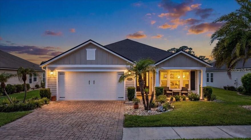 Nestled in the desirable Country Club Harbor community, this well-maintained 3-bedroom, 2-bath home with a versatile flex room offers beautiful golf course and pond views in one of Palm Coast’s most convenient locations. Filled with natural light, the home features neutral décor throughout, creating a bright and inviting atmosphere ready for your personal touch. Enjoy relaxing mornings on the charming front porch or unwind while taking in the peaceful views from your backyard. Country Club Harbor residents enjoy access to a private gated entrance and community kayak launch, adding to the unique coastal lifestyle this neighborhood offers. Located less than a mile from European Village, nearby walking paths, dining, shopping, and the Intracoastal Waterway, this home combines comfort, lifestyle, and location all in one.