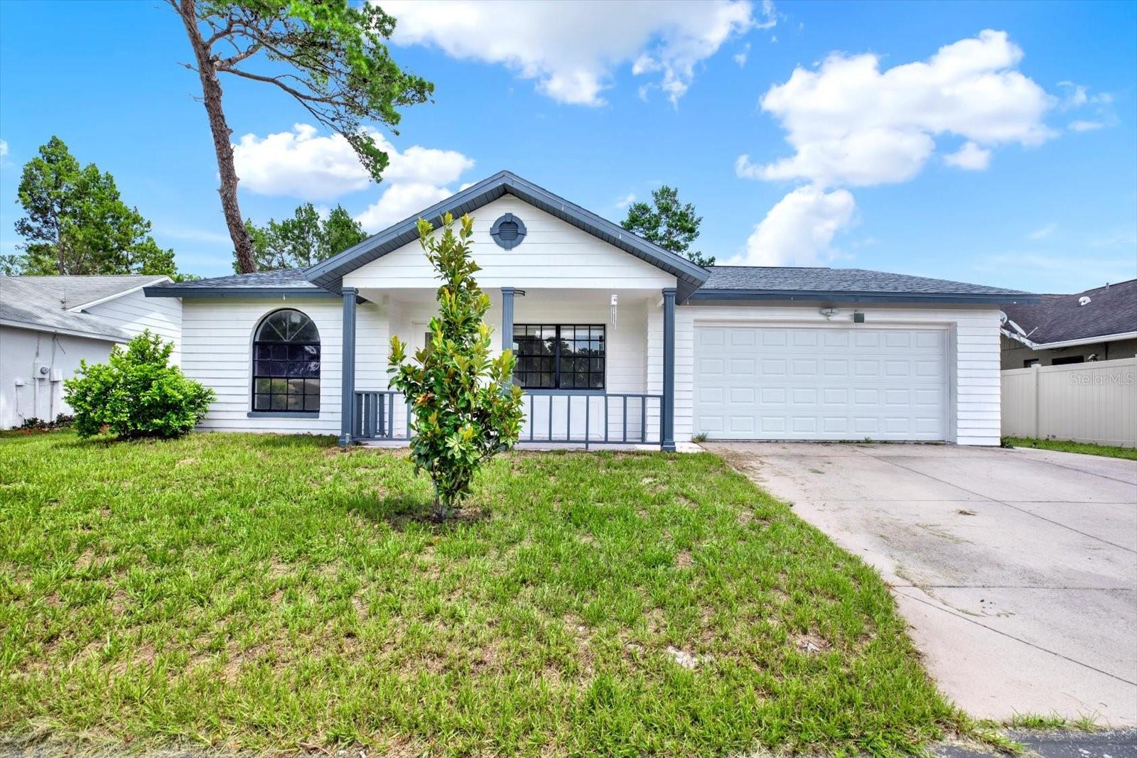 Welcome to 10319 Alberta Ct. A spacious renovated open floor plan home nestled on a quiet cul-de-sac in the desirable Deerwood neighborhood of River Ridge.
This 3-bedroom, 2-bathroom home was extensively remodeled in 2022 — including updated roof (2022), laminate flooring, garage door, vinyl fencing, and re-leveled backyard with a covered patio. Upon entering the home you will enjoy a plethora of natural light observed through the sky lights. As you pass the foyer you will notice a beautifully renovated kitchen which includes shaker cabinets and quartz counter tops. New light fixtures and finishes have been added throughout the home, including updated fixtures in both bathrooms, bringing a clean and refreshed feel. The bathrooms retain their original layout exposing a well maintained and bright design.
Located in a peaceful, family-friendly area with easy access to schools, shopping, restaurants, and parks, this move-in-ready home is ideal for anyone seeking a comfortable Florida lifestyle.
Don’t miss this opportunity — schedule your private showing today!