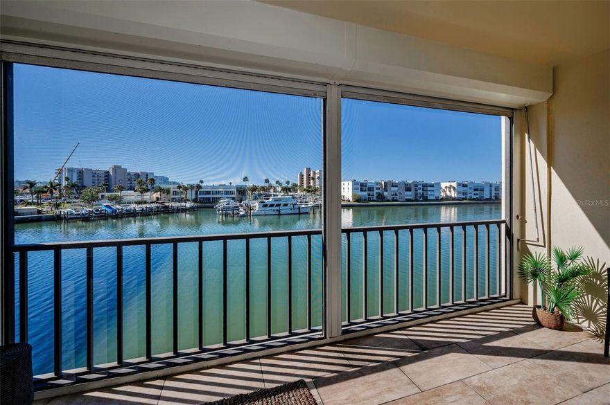FABULOUS, WATERFRONT CONDO IN SOUTH PASADENA’S BAY ISLAND COMMUNITY WITH SPECTACULAR VIEWS! Bay Island is a well maintained, 55+ gated community surrounded by the gorgeous Boca Ciega Bay. This 3rd floor condo in the Monterey building features a popular open floor plan with open living and dining areas that provide the best peaceful waterviews. The sliding glass doors leading to the screened balcony is the perfect place to relax and enjoy watching the dolphins, manatee and exotic birds. The well-appointed kitchen offers granite, stainless steel, designer tile back splash and a breakfast pass thru bar, perfect for enjoying your guests. The Seller remodeled the condo in 2024 to add her personal touches. So many updates; newer woodlike plank vinyl flooring, crown molding, updated bathrooms, automatic shade for the sliding glass door and freshly painted. You’ll find a PRIVATE LAUNDRY WITH STACKABLE UNIT in the guest bath. HURRICANE SHUTTERS to give you peace of mind. Extra large pantry for all of your special things. The master suite is spacious and large enough for all of your furniture. It offers a walk-in closet and ensuite bath with a walk-in glass shower. There’s also a carport, elevator and plenty of guest parking. Bay Island is a sought-after waterfront destination for full-time residents or for seasonal residents. Amenities include 6 pools to choose from, a marina onsite, tennis courts, clubhouse, fitness center, library, billiard room, shuffleboard courts, many activities and more! Just minutes from St Pete Beach, wonderful restaurants and shopping. Short distance to Downtown St Petersburg and the Pier. And easy access to Airports. The community of Bay Island is so very desirable, in part because of the dazzling wealth of amenities. Enjoy waterfront leisure with community docks, ideal for boating, or relax in one of 6 pools or relax in one of 3 hot tubs. The clubhouse has a calendar full of activities, while tennis, pickleball, shuffleboard, and extensive walking paths along the waterfront cater to those wanting to get their "Steps" in. Enjoy the very short distance to to St Pete Beach, with award winning beaches, a multitude of excellent restaurants and other coastal activities. The SunRunner transit system offers easy access to the vibrancy of downtown St Petersburg with it's Pier and multiple 5- Star dining and enjoy city life. This Bay Island condo is a rare opportunity to experience the best of both worlds. Don't miss the chance to call this charming retreat your new Home. Can be sold with all furniture and house hold items. Call for your personal tour or a RealTime FaceTime Tour.