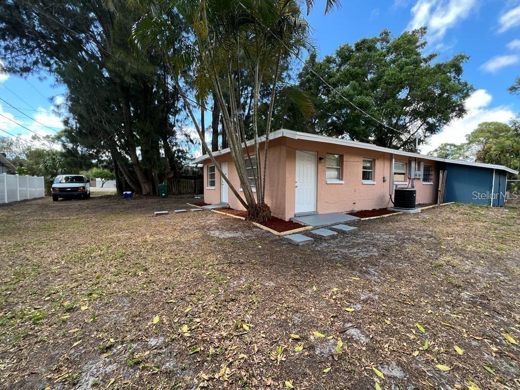 2 bedroom 1 bathroom apartment in duplex FOR RENT (15 month lease). Tile flooring throughout, S/S appliances, washer/dryer hookup, fenced in patio, central A/C.