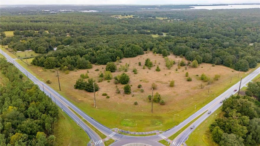 This beautiful 9 Acre property has so much to give it's new owner. This 483x830 foot parcel can be used to build your Dream ESTATE or be added to the other 2 adjacent lots to form a wonderful custom home community of multiple properties. The sky is the limit as the property is on the CR 455 and CR 561 round about in Lake County. Just 2 miles from from access to the Florida Turnpike. The land is very flat and has areas of trees and grassland. This southern Savanna is high and dry as you can see from the aerial views. The 2 adjacent parcels are 3.5 and 6 acres and can be sold as one transaction or a total of 3 transactions as the buyer may choose. The other 2 parcels are heavily wooded and provide a private environment. The uses are in the eye of the beholder. This is a rare opportunity to have a real piece of old Florida for your own use. You can have a horse ranch or small farm or both on the total of 18.5 acres available if you purchase all 3 lots. Orlando and the Disney/Universal Parks are only 20 miles away. You have shopping, restaurants, hospitals, country clubs and the Atlantic Beaches within a reasonable drive. This investment can have a huge financial return if it is used for the right purposes. The land can be used as deemed reasonable by the local zoning guidelines/practices. Do not miss this opportunity.