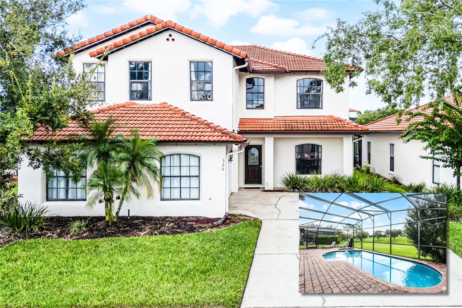Spacious 5-Bedroom Pool Home with Theater & Short-Term Rental Potential Near Orlando’s Theme Parks! This 5-bedroom, 3.5-bathroom home in Clermont is designed exclusively for a personal vacation retreat or short-term rental investment—perfect for a 2nd home and investors seeking a short term rental option. Step inside to discover a semi-open floor plan with ceramic tile throughout the first floor and plush carpet upstairs. The wraparound kitchen features granite countertops, stainless steel appliances, and abundant gathering space, flowing into spacious living and dining areas. Upstairs, the primary suite is a true retreat, complete with a walk-in closet, standalone shower, and oversized soaking tub. Entertainment comes built in—the garage has been converted into a heated and air-conditioned theater room that guests adore. Outdoors, the private screened-in pool and spa backs to tranquil greenspace, offering peace and privacy with no rear neighbors. This home has been meticulously maintained and thoughtfully updated, including: new exterior paint (2023), new pool heater and pump (2024), new pool light and garage mini split (2025), and updated bathroom vanities (2024). Maintenance records are available, making the transition smooth for new owners. As an investment, this property is already a standout with 7 two-week bookings secured through 2026. The professional management company—renowned for its service—would love to continue with the property, allowing buyers to seamlessly inherit established Airbnb/VRBO profiles with excellent reviews. The gated community offers more than just convenience—it elevates the experience with an updated clubhouse, fitness center, community pool, and new playground. HOA dues also cover mowing, trash valet, and irrigation, making remote ownership simple. And with Disney, Universal, restaurants, shopping, and everyday essentials just minutes away, the location is unbeatable. Whether you’re searching for a vacation home with space for everyone or a high-performing short-term rental with built-in bookings, this Clermont gem checks all the boxes. Don’t miss your chance—schedule your private showing today!