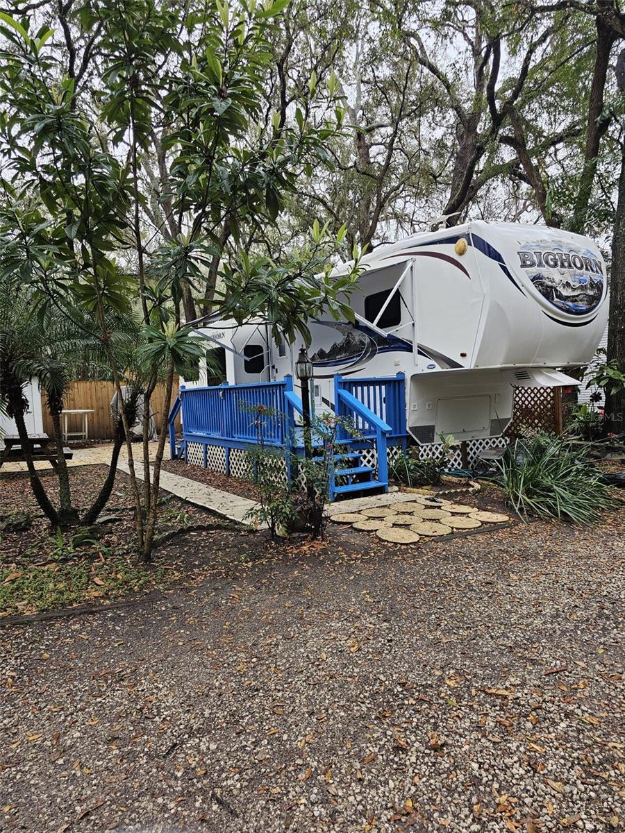 Seller Motivated! Tenant in place. Come take a look at this amazing opportunity. The sale of this lot includes, RV with base, porch, lot also has a shed for storage. Sewer, water and electricity are all connected. HOA dues includes water, sewer, and trash pickup. You'll love the community amenities such as large community pool, basketball, and playground. Conveniently located just minutes from hospital, shopping, dining and major roads. Come take a look at this property today! OWNER FINANCING AVAILABLE! OWN THE LAND!
