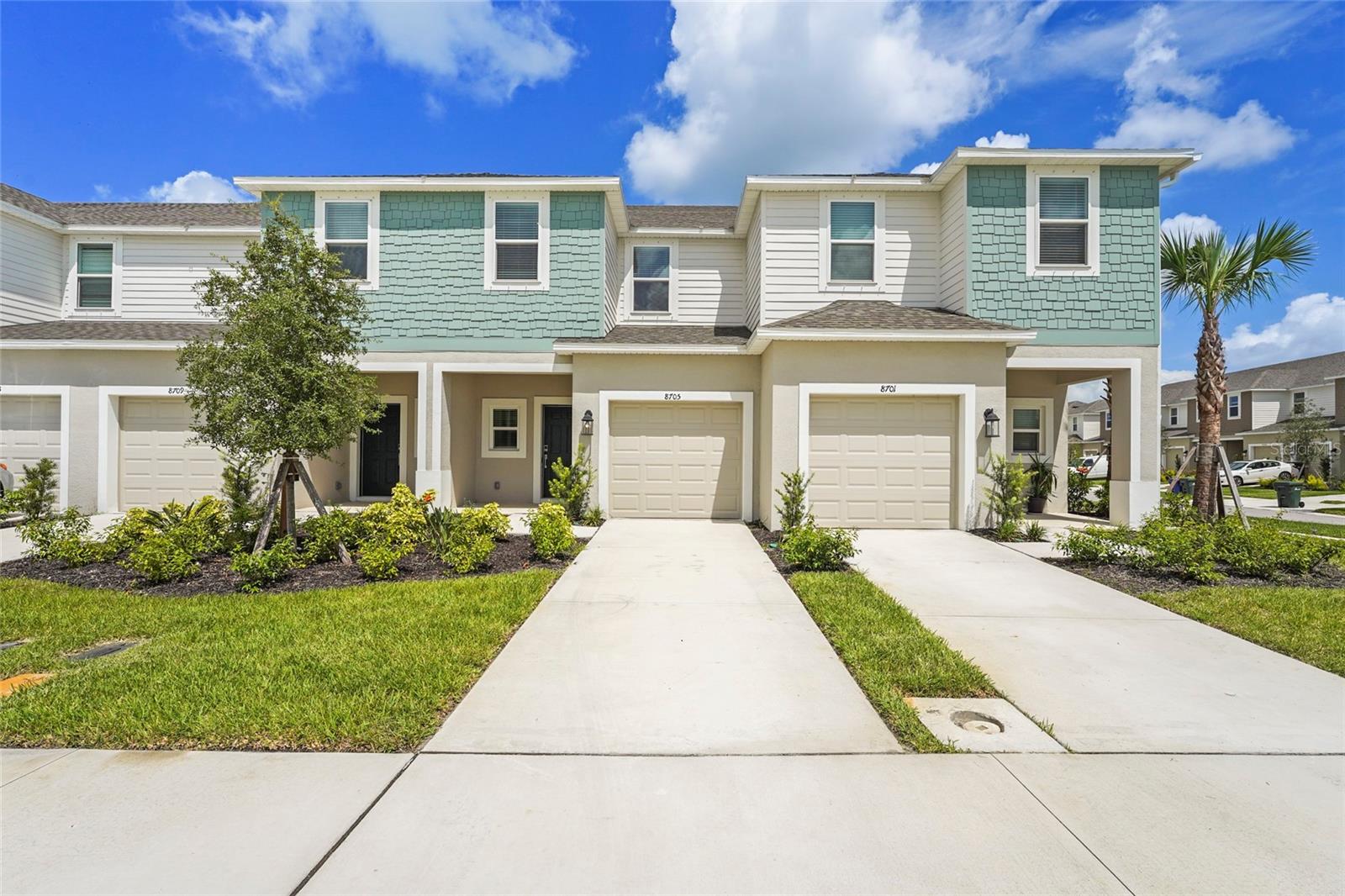 Welcome to your dream home in the highly sought-after community of Skye Ranch! This BRAND NEW townhome offers 3 bedrooms, 2.5 bathrooms, and a thoughtfully designed open concept layout filled with natural light. You'll love the tile flooring throughout all main living areas, creating a modern and low-maintenance lifestyle. The spacious kitchen features white cabinetry, granite countertops, stainless steel appliances, a walk-in pantry, and ample storage, perfect for cooking and entertaining. Upstairs, the primary suite offers peaceful pond views, perfect for a relaxing start or end to your day. The en-suite bathroom features dual sinks and a walk-in shower. The secondary bedrooms are generously sized and share a full bath with a tub/shower combination.
Enjoy living in a prime Sarasota location, just minutes from A-rated schools, UTC Mall, Legacy Trail, I-75, and a variety of dining, shopping, and outdoor recreation options. Don’t miss your chance to own in one of Sarasota’s most desirable new communities!