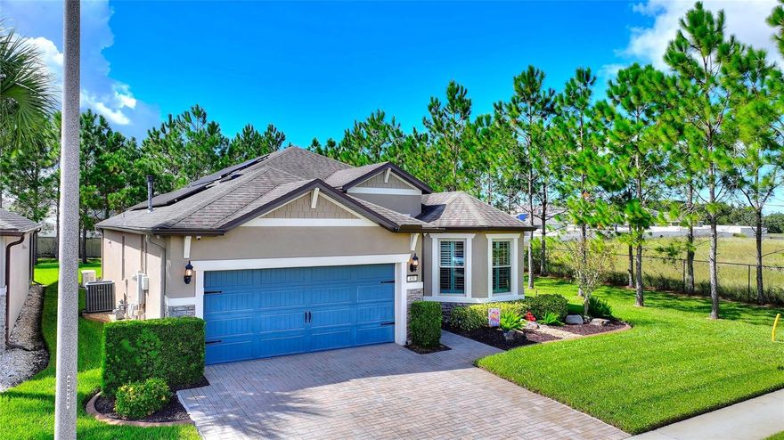 Welcome home to Del Webb Orlando! Truly exceptional 55+ resort-style living located in the gated golf community of Ridgewood Lakes. Convenient to shopping, hospital, restaurants, theme parks, airport and just a little over an hour to some of the world's most beautiful beaches!  
**Stunning one-of-a-kind remodel in a private, sought-after location!** Situated on a quiet no-through road with only one neighboring property and close proximity to the clubhouse.  This exceptional home offers privacy, convenience, and so many upgrades!  With three bedrooms, two baths, an office, and an expanded garage extended four feet with a widened driveway, this residence is truly move-in ready. 
Inside, you’ll find gorgeous wood flooring throughout—no carpet!  The remodeled kitchen is a showstopper, featuring new stainless-steel appliances, white shaker pull-out cabinets with soft-close doors and drawers, quartz countertops, and elegant lantern pendant lighting. The inviting four-season room, enhanced with motorized shades and a stylish shiplap accent wall, fills the space with natural light and is perfect for reading, entertaining, or enjoying your morning coffee.
The primary retreat showcases a charming beadboard feature wall and a barn door leading to the luxurious ensuite bath, complete with split double quartz vanities, a soaking tub, oversized shower, and a custom walk-in closet by Closets by Design. The dedicated office includes built-in cabinetry and a desk, offering an ideal workspace.
Additional highlights include crown molding, plantation shutters, barn door at guest wing and a spacious screened lanai overlooking a lovely yard with room for a pool. The interior laundry room features a sink, shelving, and cabinetry for added convenience.
Peace of mind comes with a 22KW Generac generator, newer Goodman high-efficiency variable-speed A/C system, tankless water heater, double-hung energy-efficient windows, and Storm Stopper hurricane protection panels. The home is fully equipped with CAT6, coax, surround sound, and security system wiring, plus solar panels for lower energy costs.
All the work has been done—just move in and start enjoying this remarkable home.
Bringing a furry friend? You will love the dog park with separated areas for large and smaller pups, complete with a doggie water station! The resident owned Montecito Clubhouse is a state-of-the-art facility with 30,000 square feet of amenities. Complete with fitness center, indoor walking track, dance/aerobic studio, ballroom, craft rooms, resort-style outdoor pool, and even an indoor pool and hot tubs! Grab a bite to eat and your favorite beverage at La Tapenade Tavern where you can also enjoy live music, karaoke, trivia, and bingo Wednesday - Saturday. Looking for more activities? Try your hand at pickleball, shuffleboard, tennis, bocce ball, or basketball. How about a relaxing day playing golf at Ridgewood Lake's White Heron Golf Club? Take a stroll along the picturesque walking paths by the beautiful lakes or try your luck hooking a fish on the fishing dock. 24/7 GUARDED GATE ACCESS. BONUS - This community has NO CDD! You're just minutes away from everything you need. Call today to schedule your private showing!