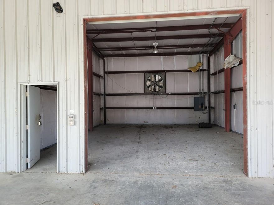 35,000 SF metal barn on 177 acres bordering ORANGE CREEK!  The replacement cost of the barn is more than the total price of this entire package! Incredible VALUE! Large Cowpens, 4" well, 2" well, septic tank, barn office/apartment, paved road, 3 phase power, and views that will blow your mind!  Call today so you don't miss out on this one... the potential is endless.  OWNER FINANCING with $100k down, 10.9%, 10-year amortization, 3-year balloon (Buyer pays all Closing Costs on Owner Financed Purchases (includes Doc Stamps on Deed & Mortgage, Intangible Tax on Mortgage, Title Insurance, $100 Loan Fee, $10/mo. Collection Fee).  Minor Deed Restrictions to protect the integrity of your investment.