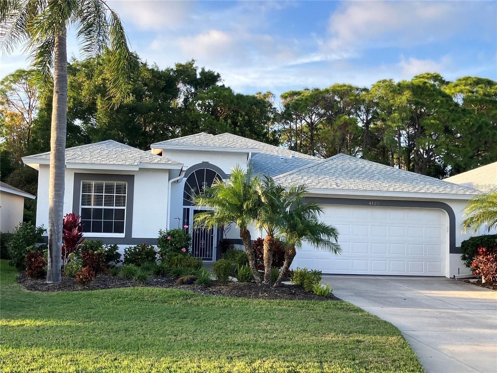Updated TURNKEY FURNISHED single family home located in the desired community of Stoneybrook Estates of Palmer Ranch. The home boasts 1,950 square feet, three bedrooms, two bathrooms, family room/kitchen/breakfast nook combination, living room/dining room combination, enclosed lanai with a quiet tree lined setting, laundry room and a two car expoxy lined garage with storage cabinets. The kitchen has quartz counter tops, plenty of storage and cooking space and a closet pantry. The primary bedroom has a walk in closet and an en suite bathroom with a stall shower, water closet, garden tub and double sinks. The guest bathroom has a tub/shower combination. High ceilings, new paint throughout, split floor plan, wood laminate and tile flooring rounds out this beautiful property. Community amenities include gated security, large heated pool, picnic area and sidewalks. Very conveniently located near Costco, The Legacy Trail, Siesta Key Beach, restaurant and shopping. No pets allowed. Call today as this will not last long.